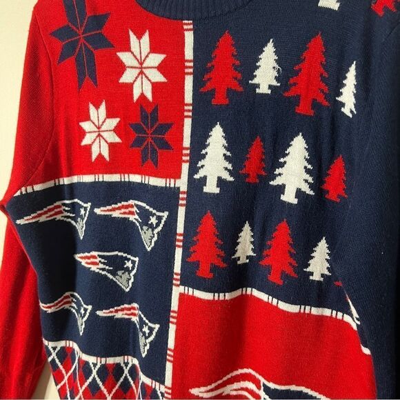 NFL Team Apparel New England Patriots Football Knit Sweater Size Extra Large - Picture 4 of 5